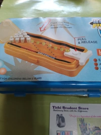 Bowling Pinbusters Game Pencil Box - Pink