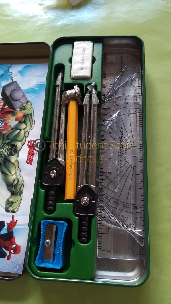 Classmate Invento Mathematical Instrument Box - Hulk