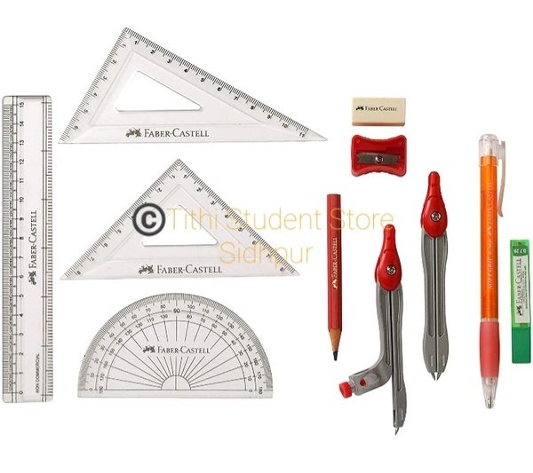 Faber Castell Centroid Mathematical Instrument Box - Single Piece Price