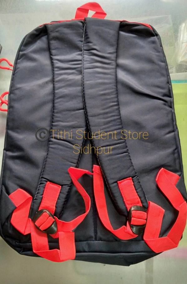 Designer Backpack TSS 122275 - Red+Black , Red Black combination 