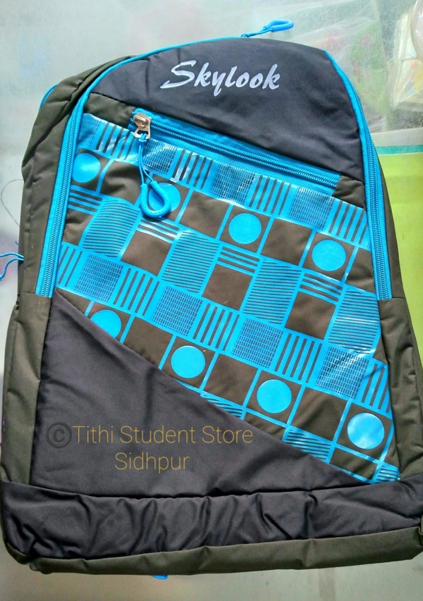 Designer Backpack TSS 122275 - Black + Blue , Black + Blue 