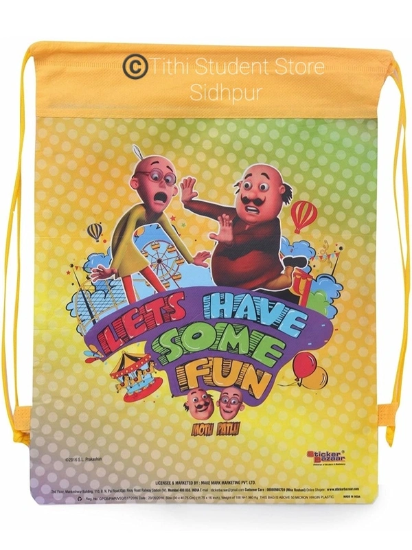 Sticker Bazzar Rop Bag  - Motu Patalu