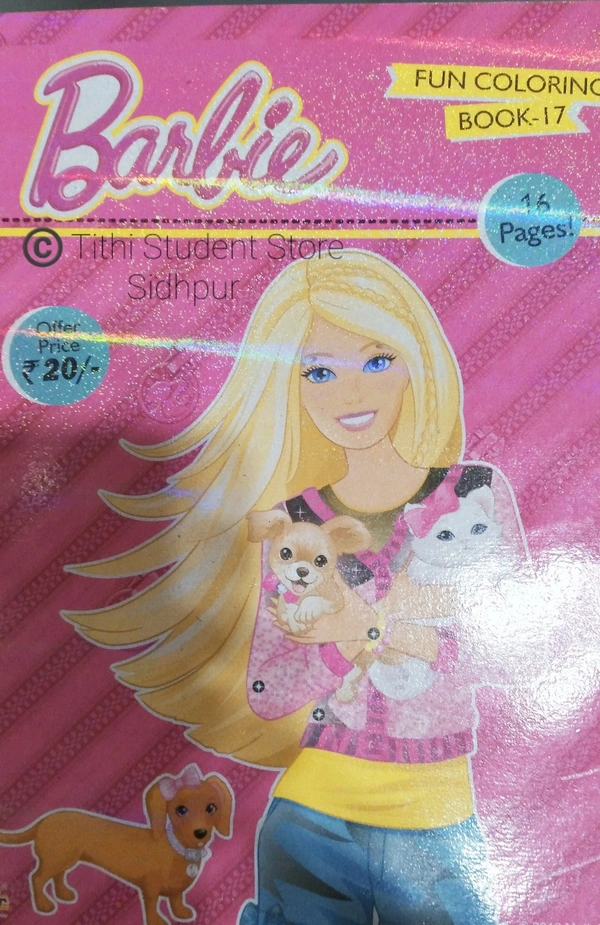 Sticker Bazaar Barbie Fun Coloring Book 17 - No.:17