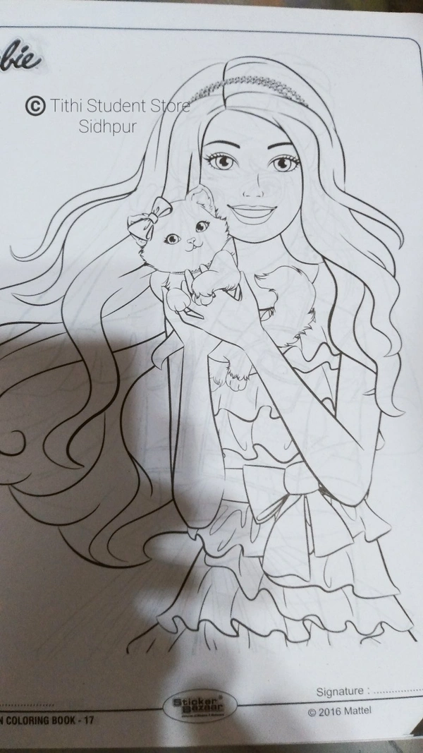 Sticker Bazaar Barbie Fun Coloring Book 17 - No.:17