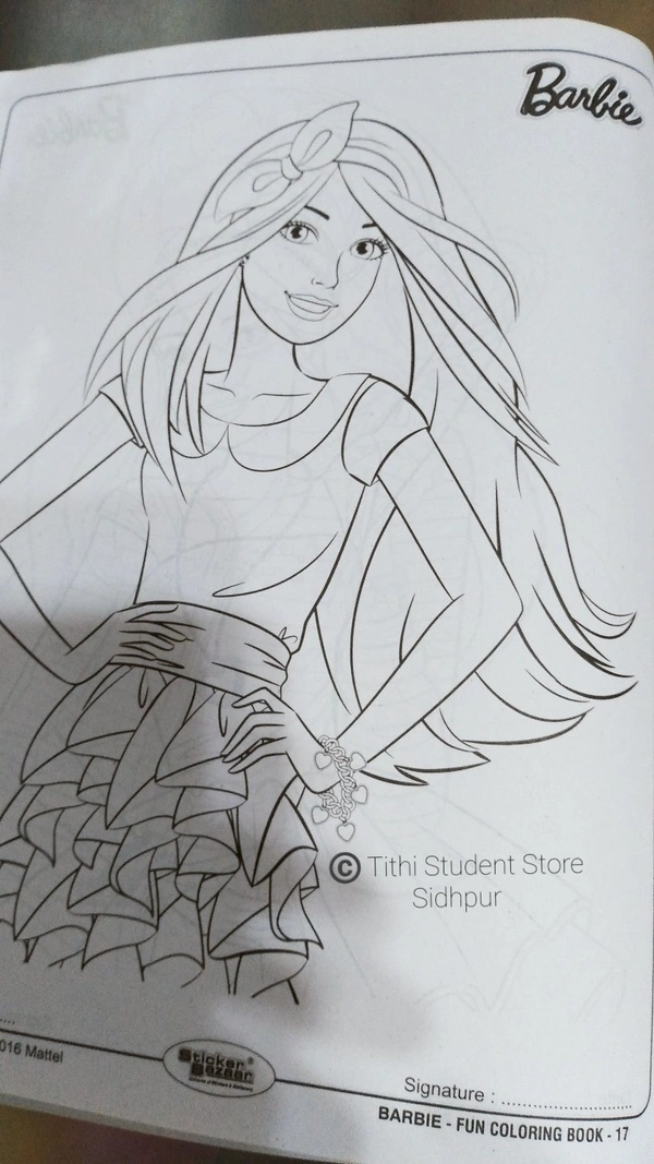 Sticker Bazaar Barbie Fun Coloring Book 17 - No.:17