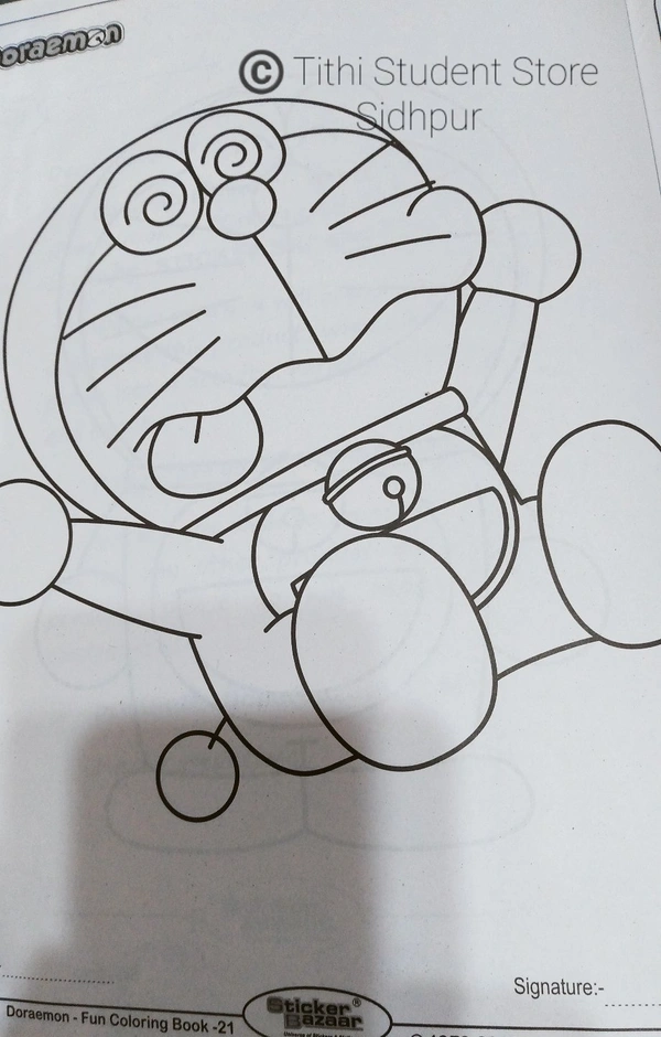 Sticker Bazzar Doraemon Fun Coloring Book 21 - No.:21