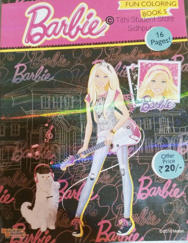 Sticker Bazzar Barbie Coloring Book 5 - No. : 5
