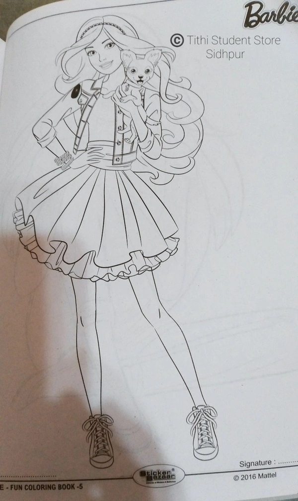 Sticker Bazzar Barbie Coloring Book 5 - No. : 5