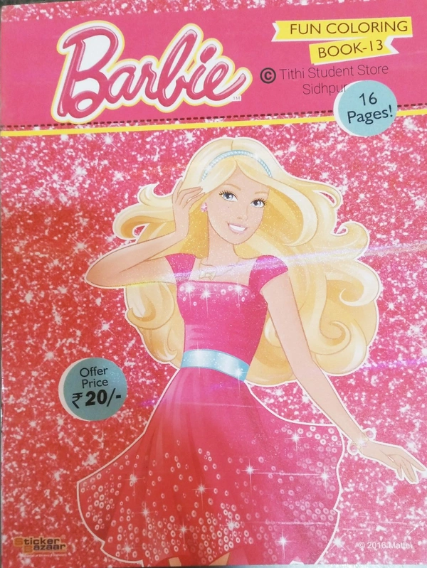 Sticker Bazaar Barbie Fun Coloring Book 13 - No. : 13