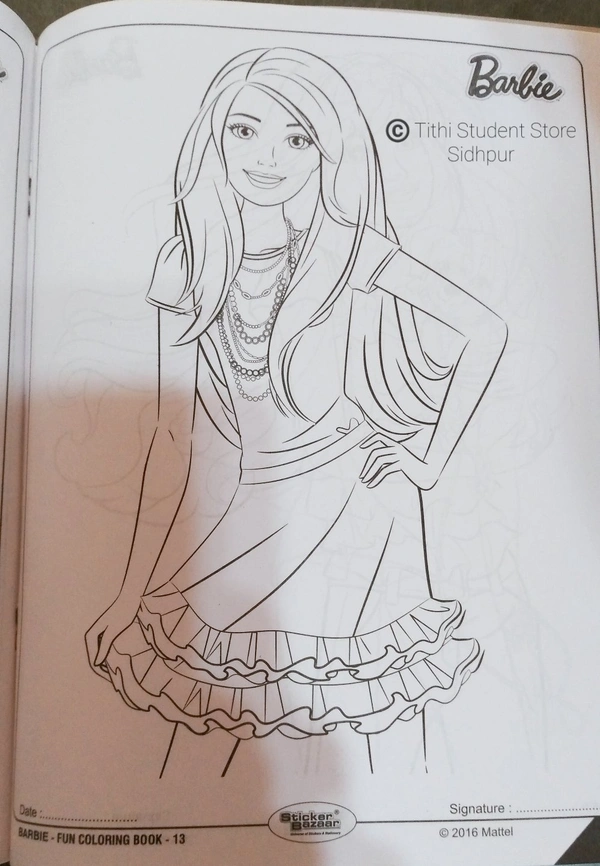 Sticker Bazaar Barbie Fun Coloring Book 13 - No. : 13
