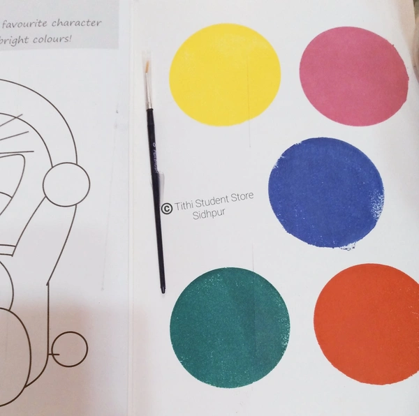 Doraemon Fun Paint Book - Red