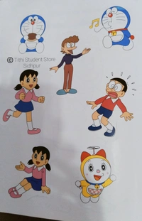Doraemon Stick 'N' Colour - 22 Page including title 