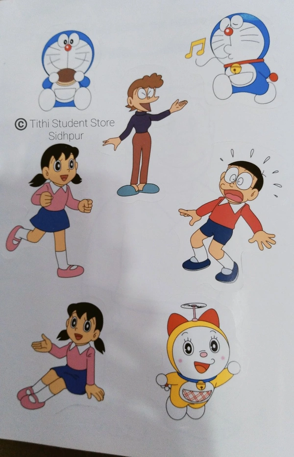 Doraemon Stick 'N' Colour - 22 Page including title 
