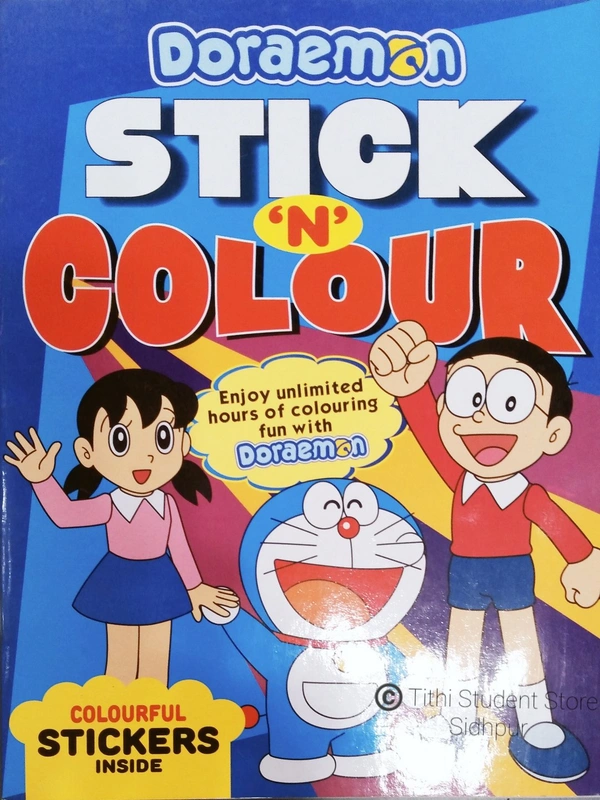 Doraemon Stick 'N' Colour - 22 Page including title 