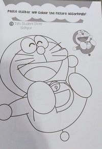 Doraemon Stick 'N' Colour - 22 Page including title 