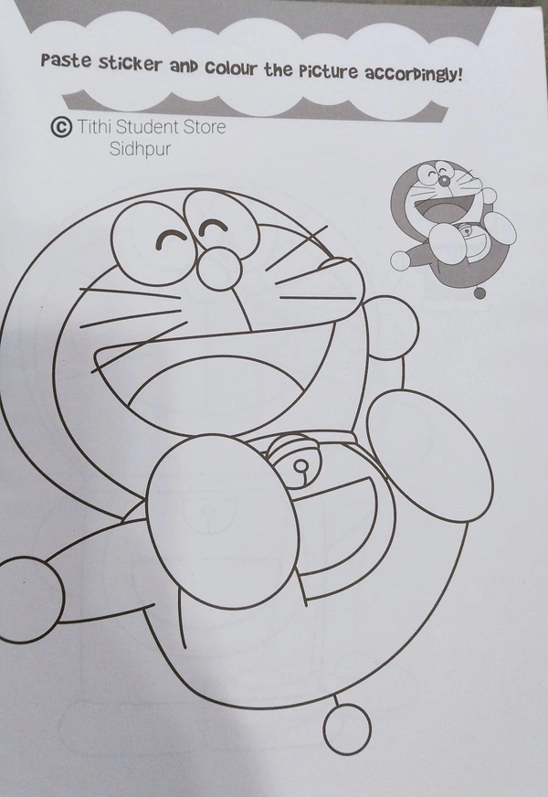 Doraemon Stick 'N' Colour - 22 Page including title 