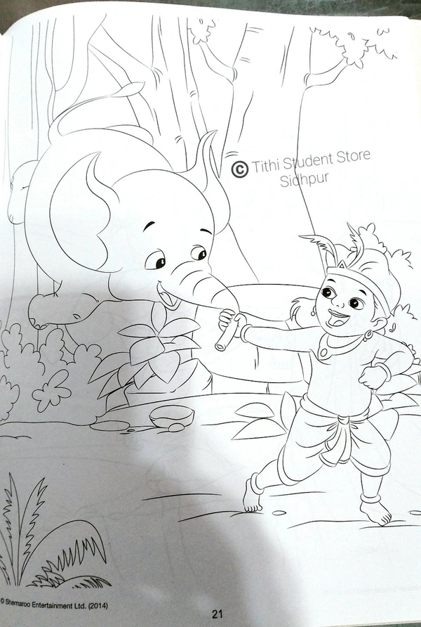 Ghatothkach Copy Colouring Book - Copy n colour 