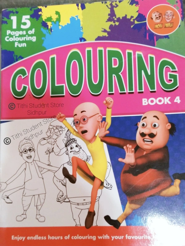 Motu Patlu Coloring Book 4  - Motu 4