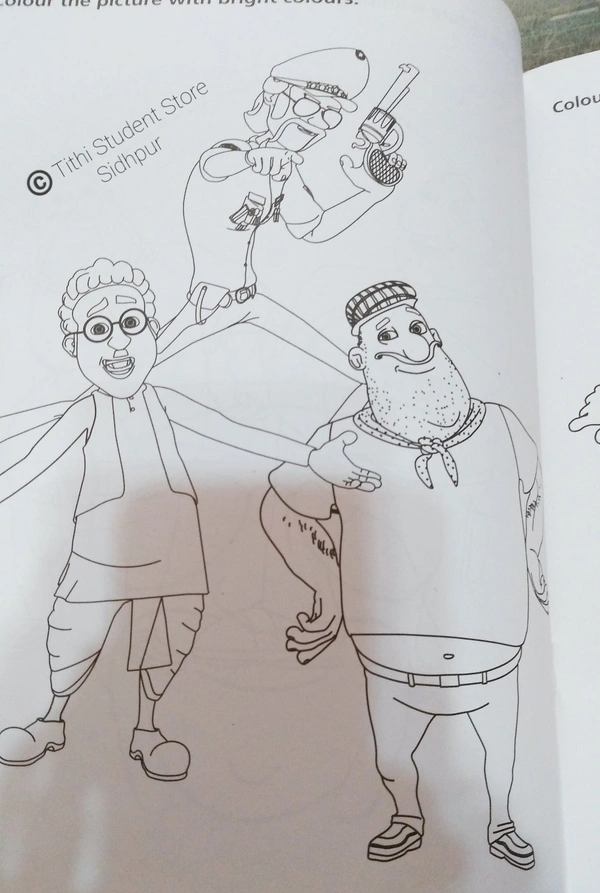 Motu Patlu Coloring Book 4  - Motu 4