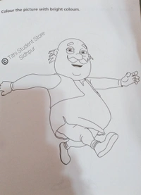 Motu Patlu Coloring Book 4  - Motu 4