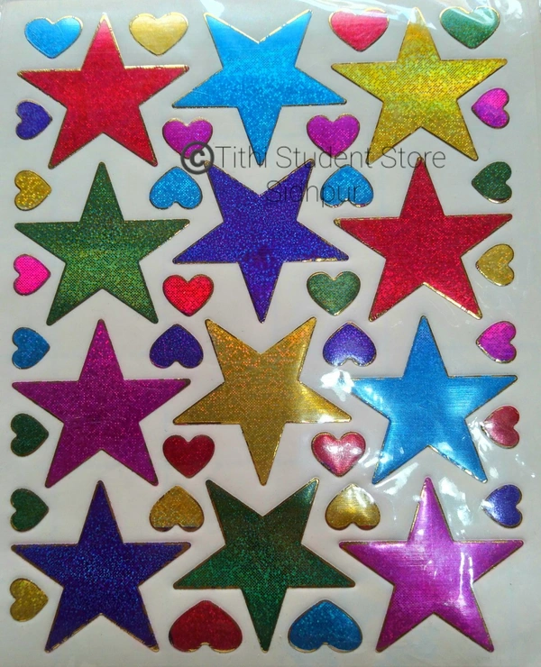 Sparkle Sticker Mix Design 10 Pieces Set