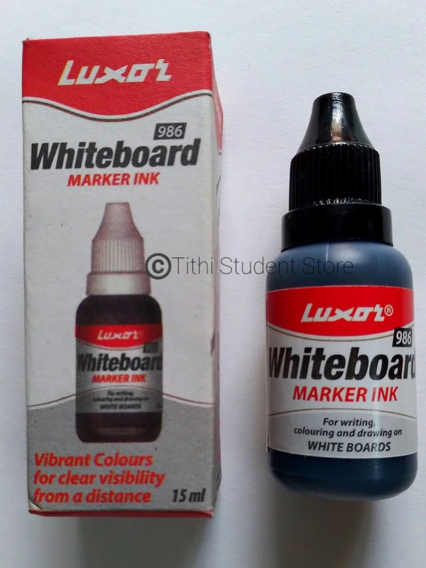 Luxor White Board Marker Ink 15ml - Black 