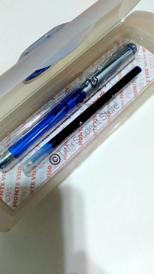 Monte Viso Alferedo Exclusive Roller Ball Pen - Blue 