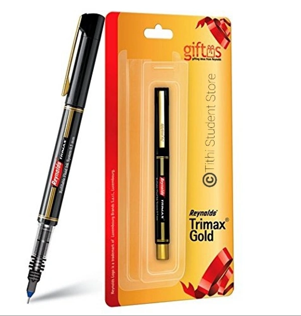 Reynolds Trimax Gold - Blue Ink