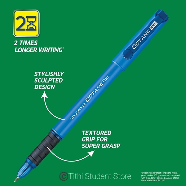 Classmate Octane Gel Pen [Pack Of Five Pieces] - Blue Ink 