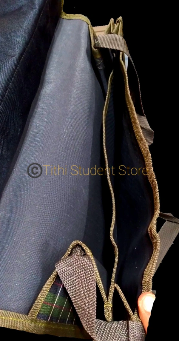 School Bag Adventure Series - Dark military Green, 16×13×7 inch approx