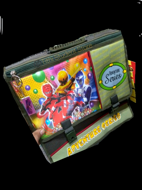 School Bag Adventure Series - Dark military Green, 16×13×7 inch approx