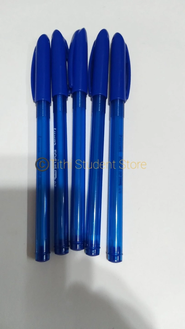 Luxor Ink Glide Ball Pen 5 Piece Pack  - Buy two packets and get one 0.7 mm Mechanical Pencil worth Rs.5/- Absolutely Free , Blue Ink