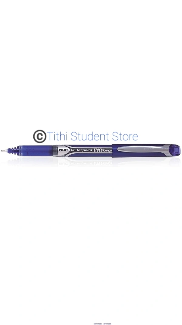 Pilot V10 Grip Hi-techpoint - Blue Ink , 1.0 mm fine tip