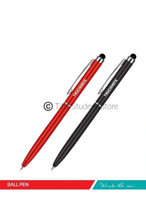 Rorito Touchmate With Stylus Ball Pen  - Blue Ink, Body color Random , With touch screen stylus for mobile, pad,laptops , Price for single piece 