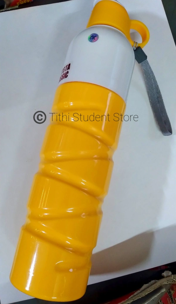 TSS Crysta Classic Big Insulated Water Bottle  - 800ml, Yellow 