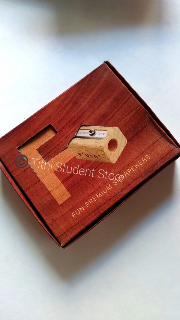 Wooden Sharpner 20 Pieces Pack +Free Time Schedule  - wood 