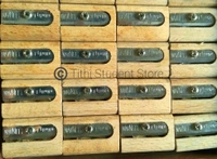 Wooden Sharpner 20 Pieces Pack +Free Time Schedule  - wood 