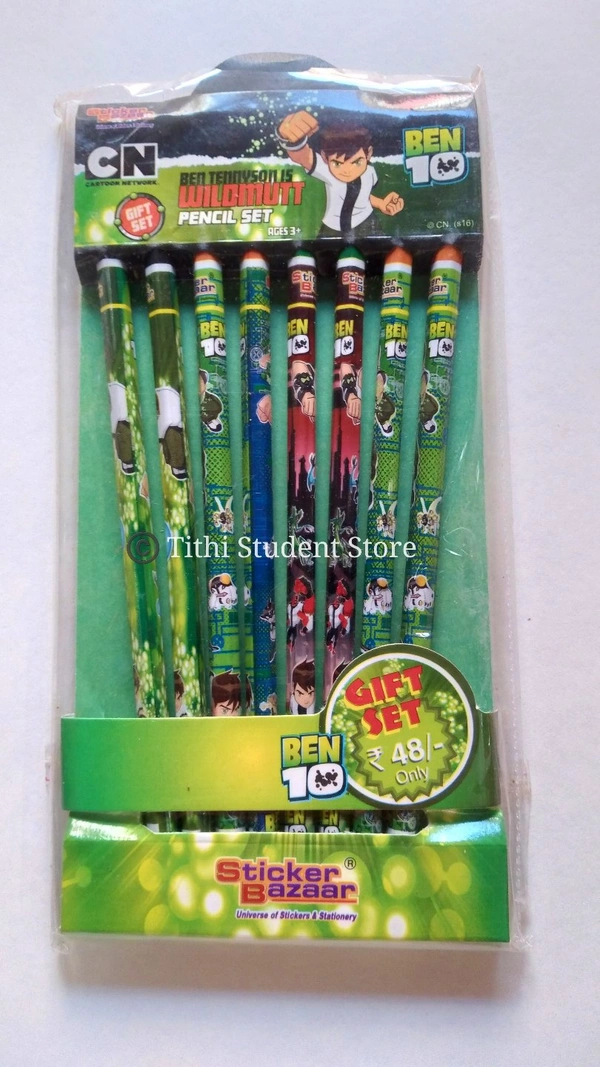 Sticker Bazaar BEN10 pencile Set - BEN 10
