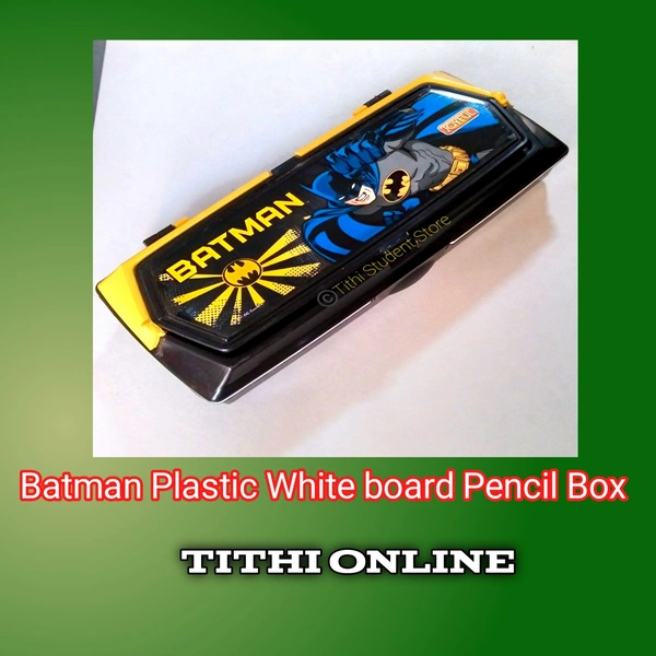  Plastic White Board Pencil Box - 223×100×40 mm, Random Design