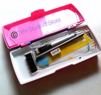  Rapunzel Plastic White Board Pencil Box  - Pink, 223×100×40 mm 