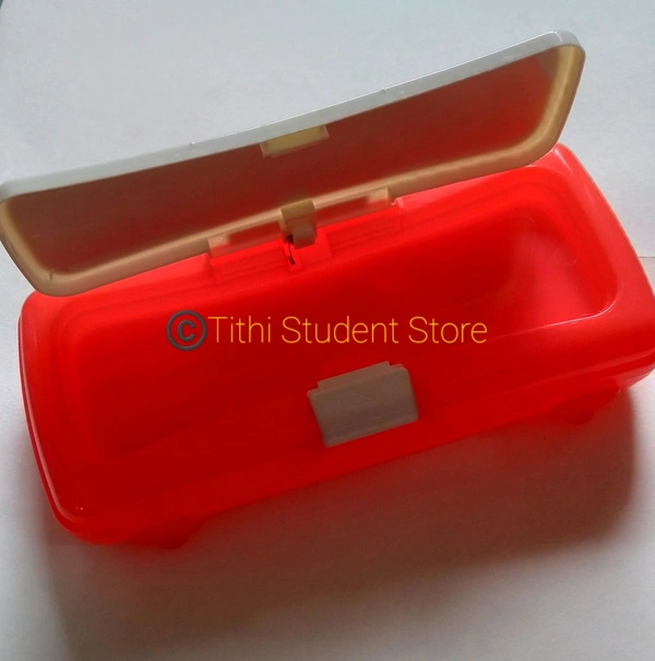 Hiroo Giichi Honolulu White Board Pencil Box  - Red