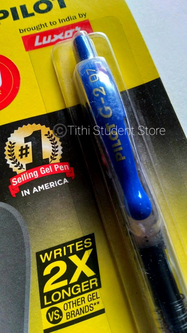Pilot G2 Roller Ball Pen (Gel Ink Retractable) - Blue Ink 