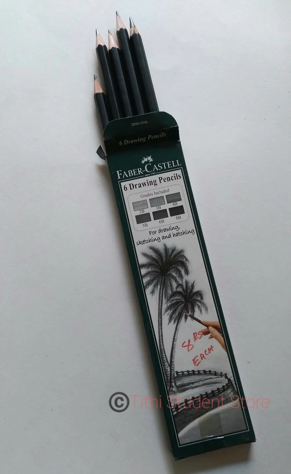 Faber Castell 6 Drawing Pencils Set