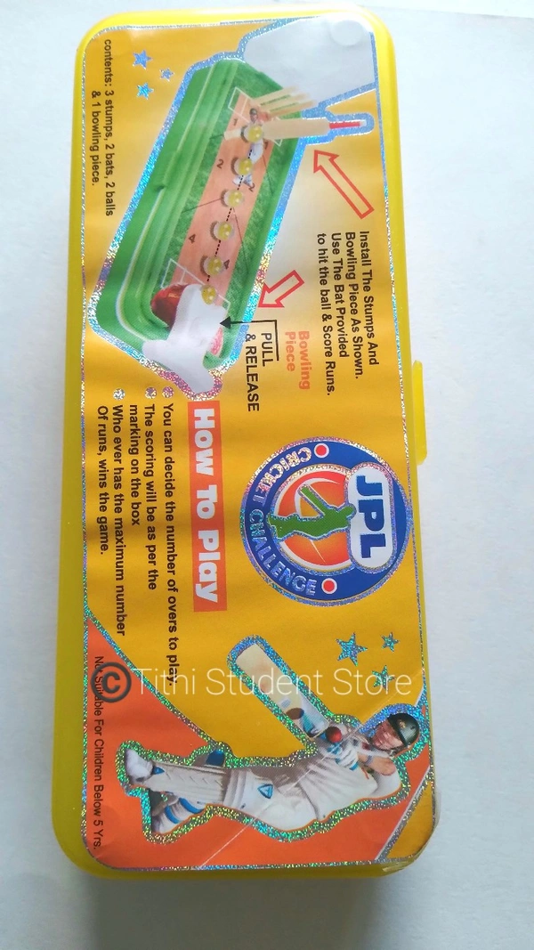 Cricket 🏏  Game Pencil Box - Blue 