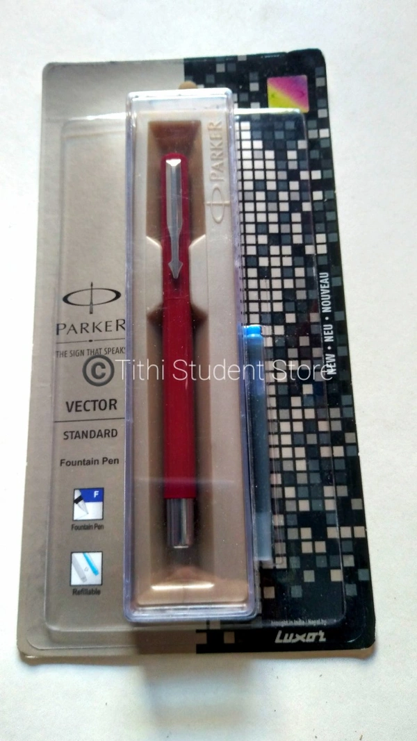 Parker Vector Standard Fountain Pen  - Blue Ink 