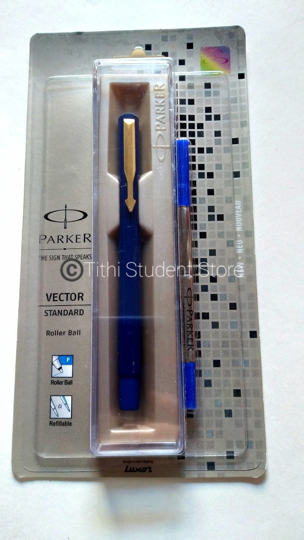 Parker Vector Standard Roller Pen  - Blue Ink 