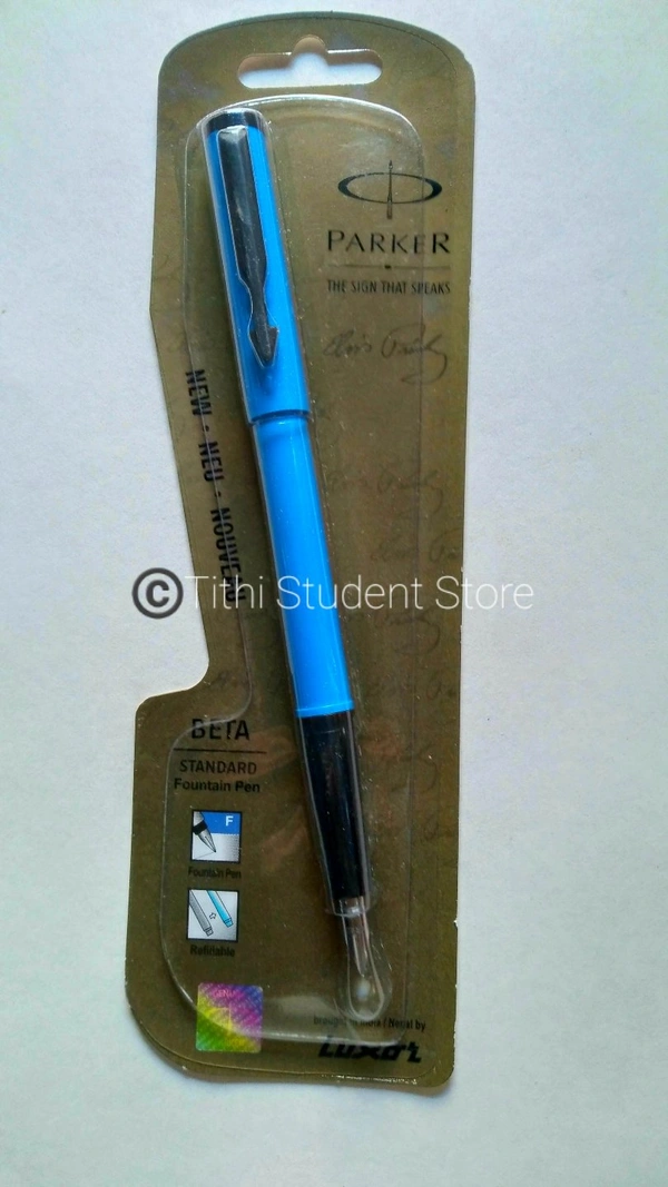 Parker Beta Standard Fountain Pen Blue Body 