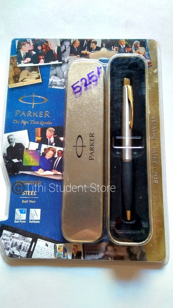 Parker Frontier Steel Ball Pen  - Blue Ink