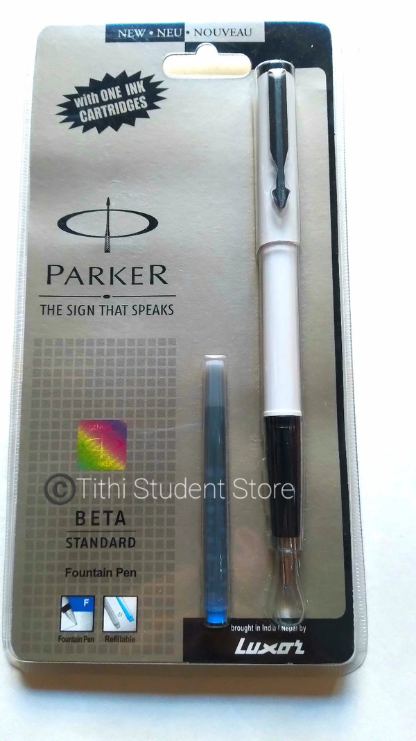 Parker Beta Standard Fountain Pen White Body