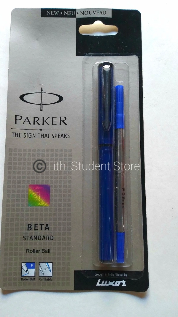Parker Beta Standard Roller Ball - Blue Ink 